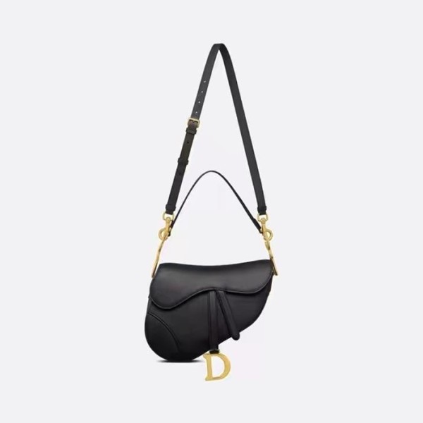 ❤디올 여성 블랙 새들백 - Dior Womens Black Saddle Bag - dib394x