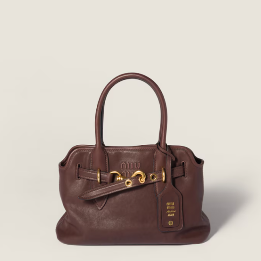 미우미우 여성 아방뛰르 나파 가죽 백 스몰 - Miumiu Womens Avanture Nappa Leather Bag