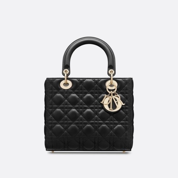 ❤디올 여성 블랙 레이디 백 - Dior Womens Black Lady Bag - dib412x