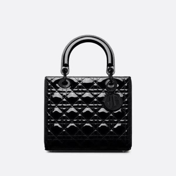 ❤디올 여성 블랙 레이디 백 - Dior Womens Black Lady Bag - dib413x