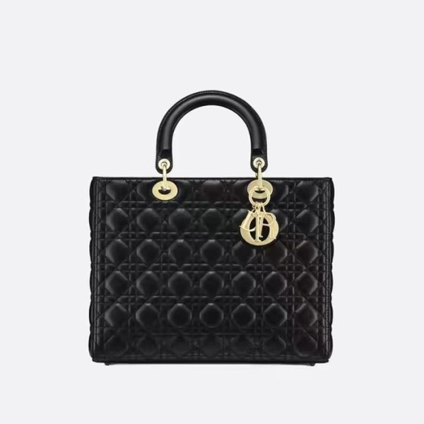 ❤디올 여성 블랙 레이디 백 - Dior Womens Black Lady Bag - dib415x