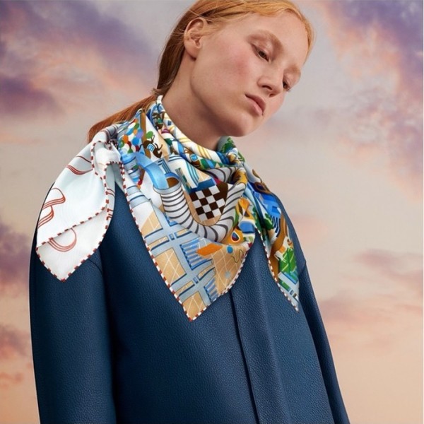 ❤에르메스 여성 블루 스카프 - Hermes Womens Blue Scarf - acc1537x