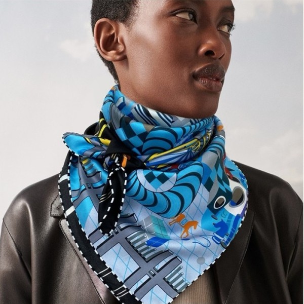 ❤에르메스 여성 블루 스카프 - Hermes Womens Blue Scarf - acc1546x