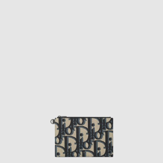❤디올 남성 맥시 오블리크 자카드 A5 파우치 - Dior Mens Maxi Oblique Jacquard A5 Pouch - dib444x