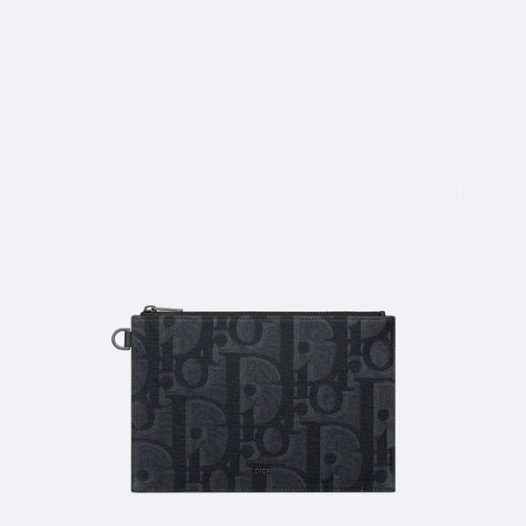 ★디올 남성 A5 파우치 - Dior Mens Oblique Jacquard A5 Pouch