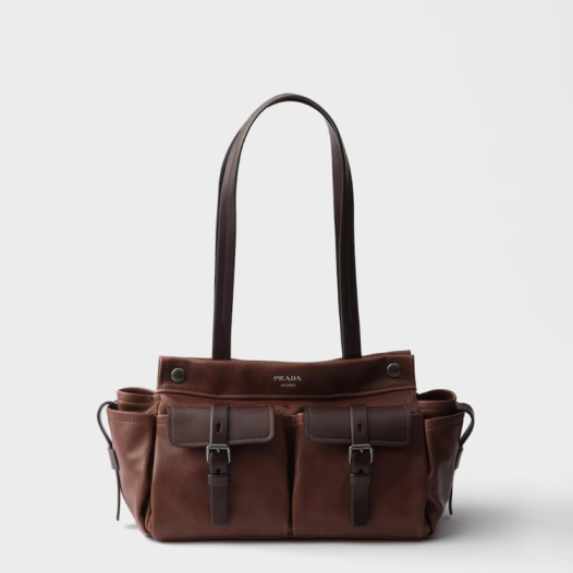 프라다 여성 루트 미디엄 가죽 토트백 - Prada Womens Root Medium Leather Tote Bag
