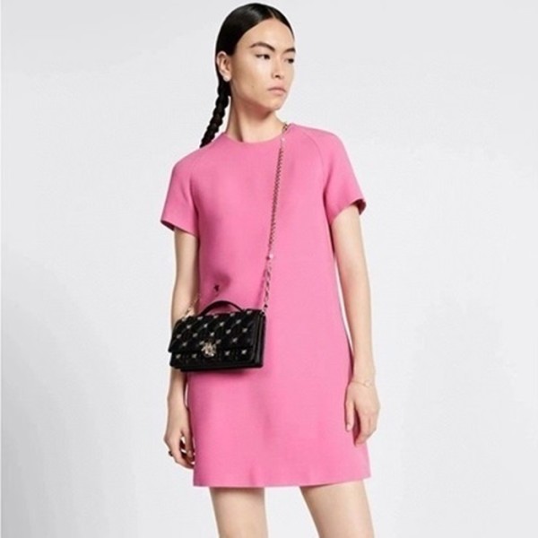 ❤디올 여성 블랙 체인 백 - Dior Womens Black Chain Bag - dib458x