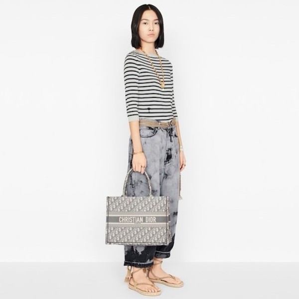 ❤디올 여성 그레이 북토트 - Dior Womens Gray Book Tote - dib514x
