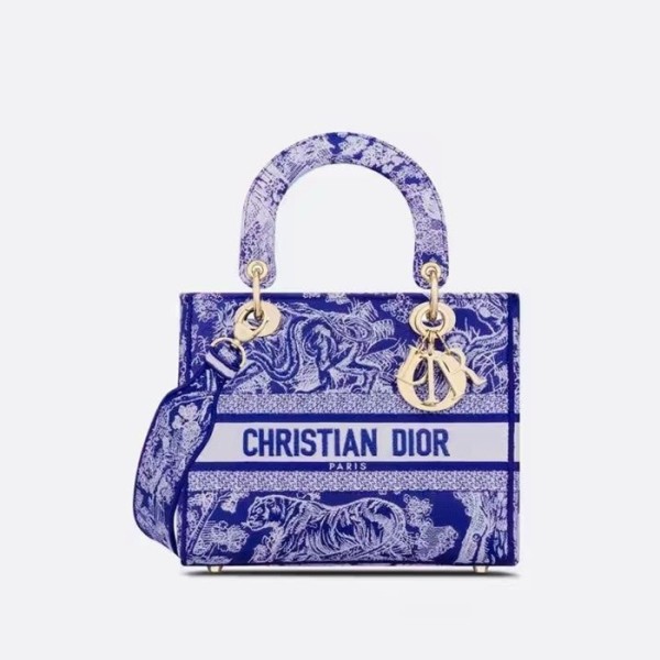 ❤디올 여성 블루 레이디 백 - Dior Womens Blue Lady Bag - dib525x