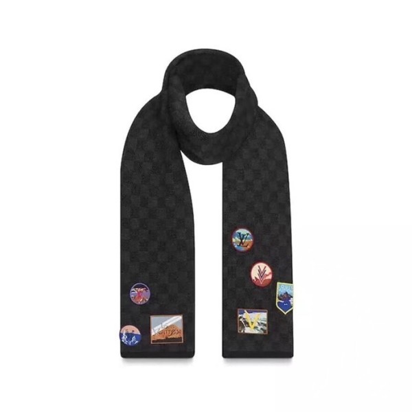 ❤루이비통 남성 블랙 머플러 - Louis vuitton Mens Black Muffler - acc1605x