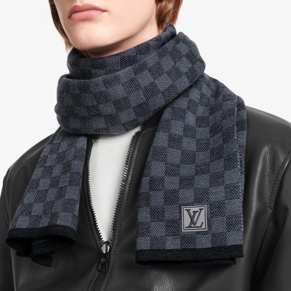 ❤루이비통 남성 블랙 머플러 - Louis vuitton Mens Black Muffler - acc1606x