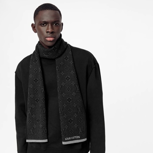 ❤루이비통 남성 블랙 머플러 - Louis vuitton Mens Black Muffler - acc1611x