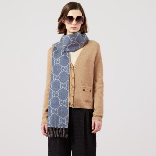 ❤구찌 남/녀 블루 머플러 - Gucci Unisex Blue Muffler - acc1615x