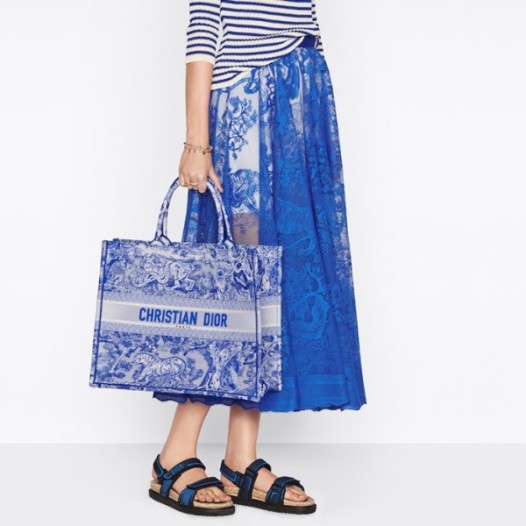 ❤디올 여성 블루 북토트 - Dior Womens Blue Book Tote - dib531x