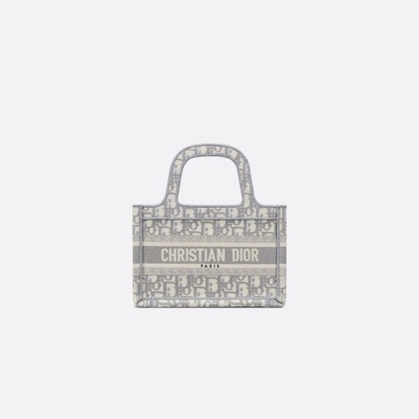❤디올 여성 그레이 미니 북토트 - Dior Womens Mini Book Tote - dib539x