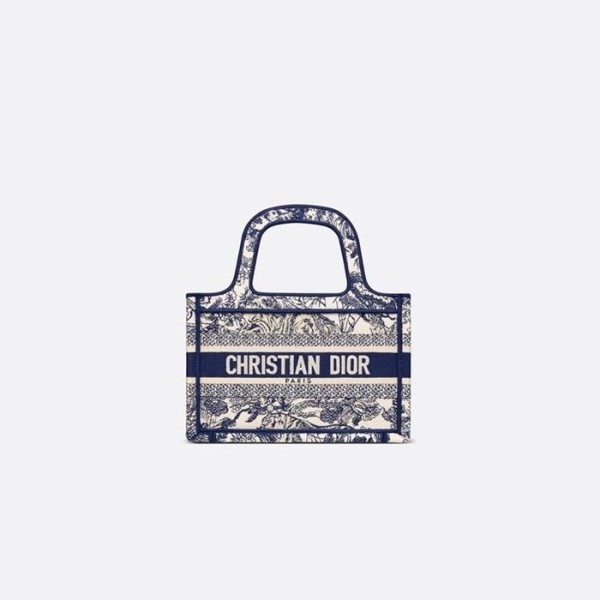 ❤디올 여성 네이비 미니 북토트 - Dior Womens Mini Book Tote - dib540x