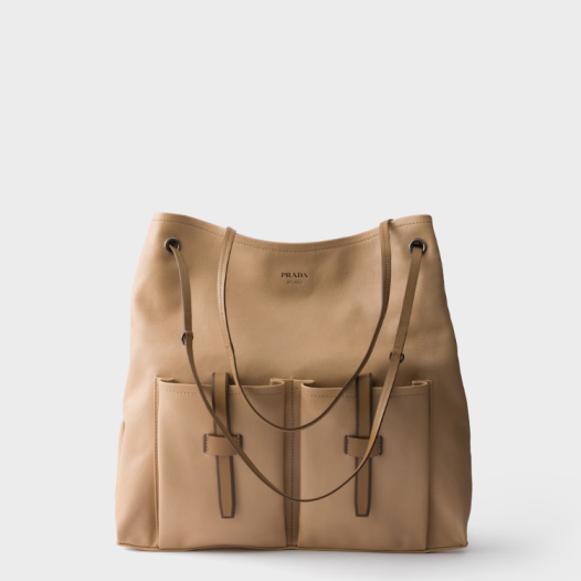 프라다 여성 루트 라지 가죽 백 - Prada Route Large Leather Tote Bag
