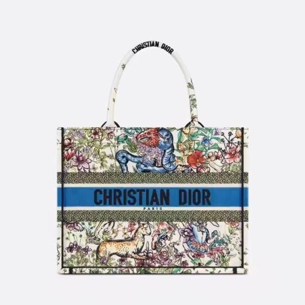 ❤디올 여성 블루 북토트 - Dior Womens Blue Book Tote - dib555x