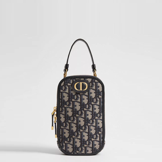 ★디올 여성 30 몽테인 Call'in 휴대폰 홀더 - Dior Womens Navy Montaigne Call'in Phone Bag - dib573x