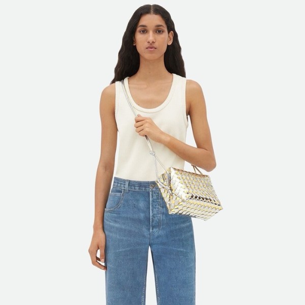 ❤보테가 베네타 여성 골드 크로스 백 - Bottega Veneta Womens Cross Bag - bvb614x