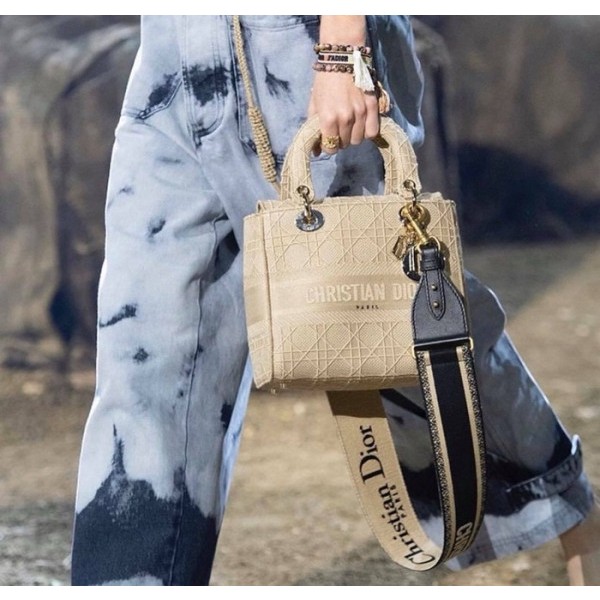 ❤디올 여성 베이지 레이디 백 - Dior Womens Beige Lady Bag - dib640x