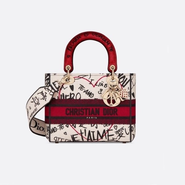 ❤디올 여성 레드 레이디 백 - Dior Womens Red Lady Bag - dib644x