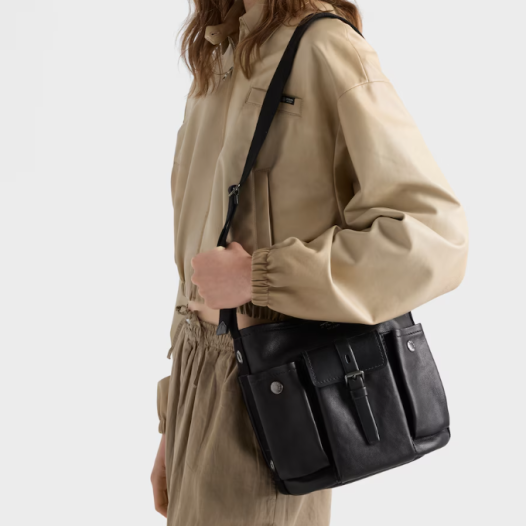 프라다 여성 루트 가죽 미니 버킷 백 - Prada Route Leather Mini-Bucket Bag