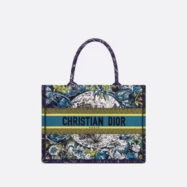❤디올 여성 블루 북토트 - Dior Womens Blue Book Tote - dib653x