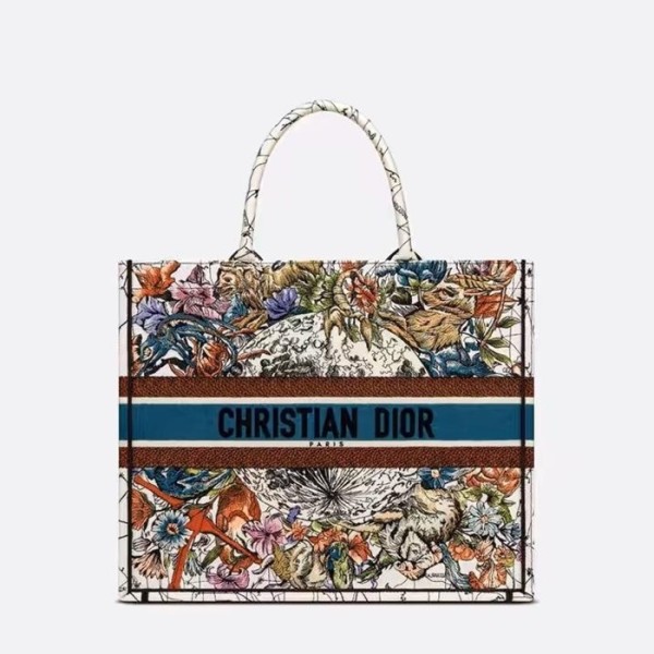 ❤디올 여성 블루 북토트 - Dior Womens Blue Book Tote - dib655x
