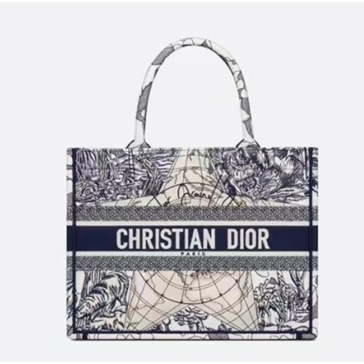 ❤디올 여성 네이비 북토트 - Dior Womens Navy Book Tote - dib666x