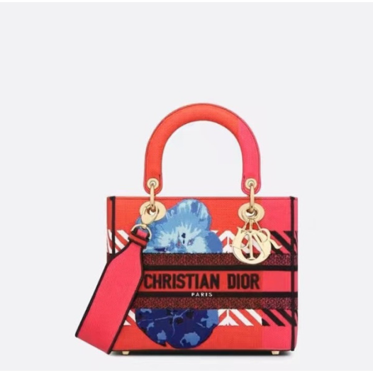 ❤디올 여성 레드 레이디 백 - Dior Womens Red Lady Bag - dib672x