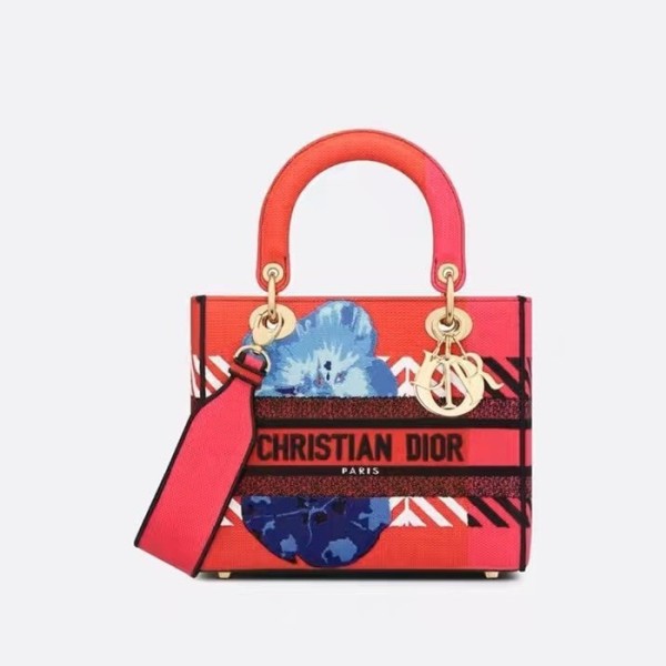 ❤디올 여성 레드 레이디 백 - Dior Womens Red Lady Bag - dib672x