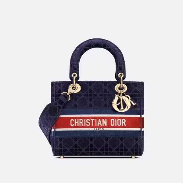 ❤디올 여성 네이비 레이디 백 - Dior Womens Navy Lady Bag - dib674x