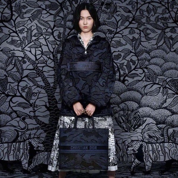 ❤디올 여성 네이비 북토트 - Dior Womens Navy Book Tote - dib690x