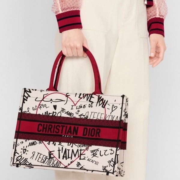 ❤디올 여성 레드 북토트 - Dior Womens Red Book Tote - dib698x
