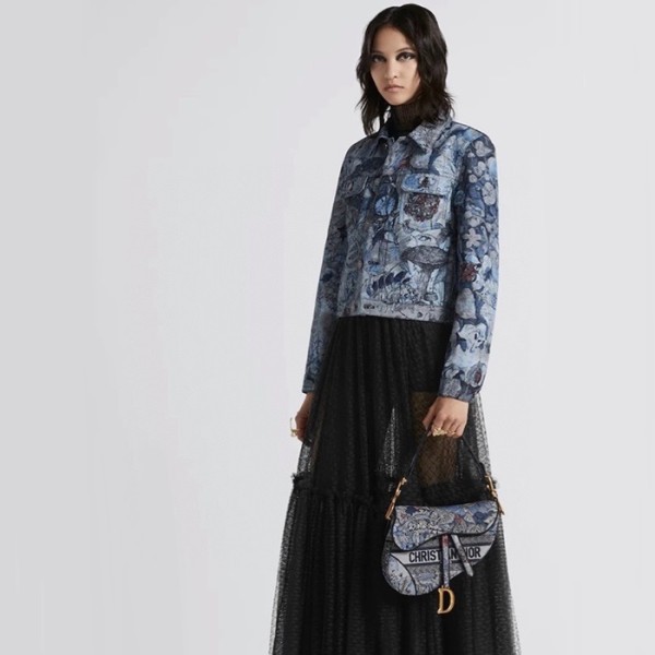 ❤디올 여성 블루 새들백 - Dior Womens Blue Saddle Bag - dib706x