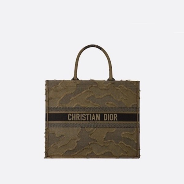 ❤디올 여성 카키 북토트 - Dior Womens Khaki Book Tote - dib708x
