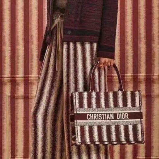 ❤디올 여성 버건디 북토트 - Dior Womens Burgundy Book Tote - dib709x