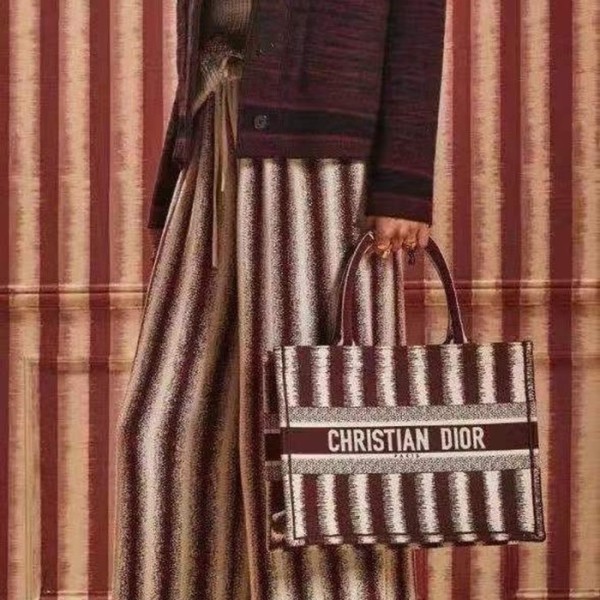 ❤디올 여성 버건디 북토트 - Dior Womens Burgundy Book Tote - dib709x