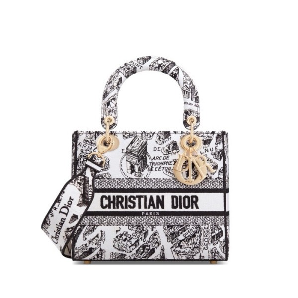 ❤디올 여성 블랙 레이디 백 - Dior Womens Black Lady Bag - dib732x