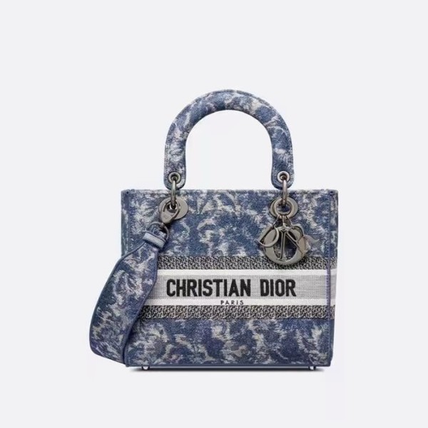 ❤디올 여성 블루 레이디 백 - Dior Womens Blue Lady Bag - dib734x