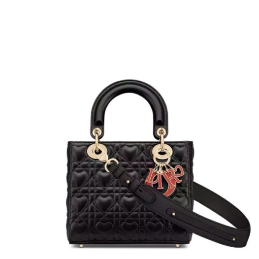❤디올 여성 블랙 레이디 백 - Dior Womens Black Lady Bag - dib748x