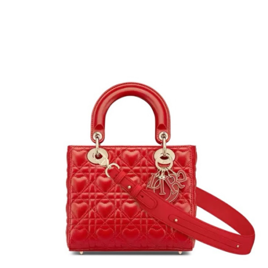 ❤디올 여성 레드 레이디 백 - Dior Womens Red Lady Bag - dib749x