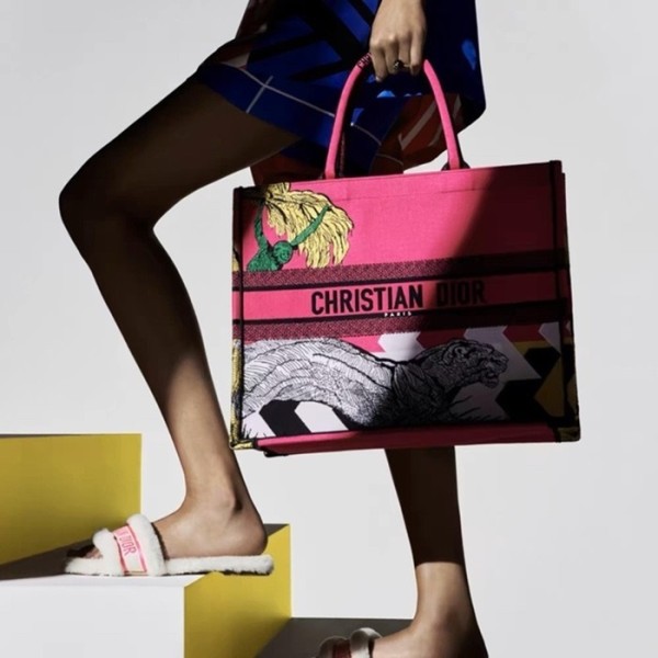 ❤디올 여성 핑크 북토트 - Dior Womens Pink Book Tote - dib757x