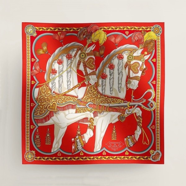 ❤에르메스 여성 레드 스카프 - Hermes Womens Red Scarf - acc1609x