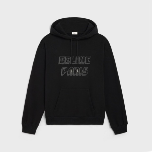 ❤셀린느 남성 캐쥬얼 블랙 후드티 - Celine Mens Black Hoodie - cec148x