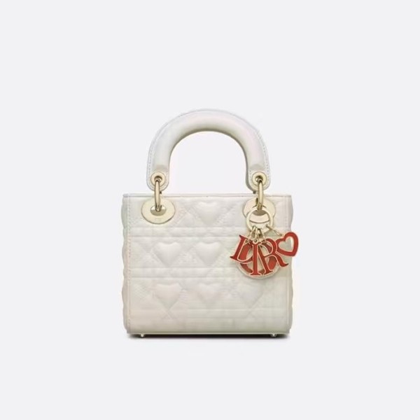 ❤디올 여성 화이트 레이디 백 - Dior Womens White Lady Bag - dib774x
