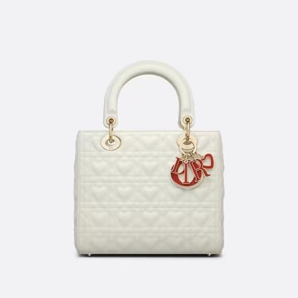 ❤디올 여성 화이트 레이디 백 - Dior Womens White Lady Bag - dib775x