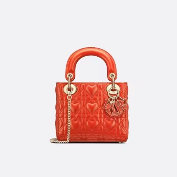 ❤디올 여성 레드 레이디 백 - Dior Womens Red Lady Bag - dib776x