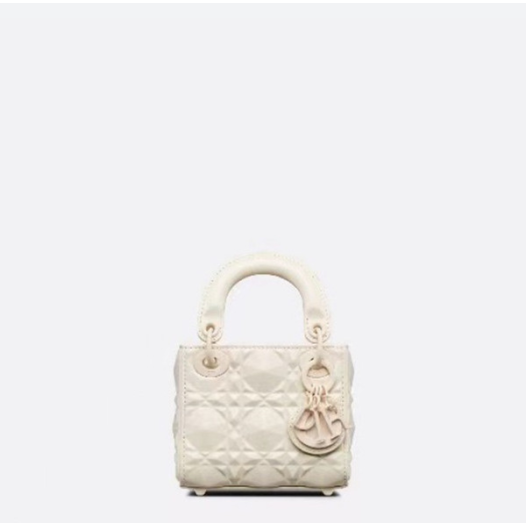 ❤디올 여성 화이트 미니 레이디 백 - Dior Womens White Lady Bag - dib784x